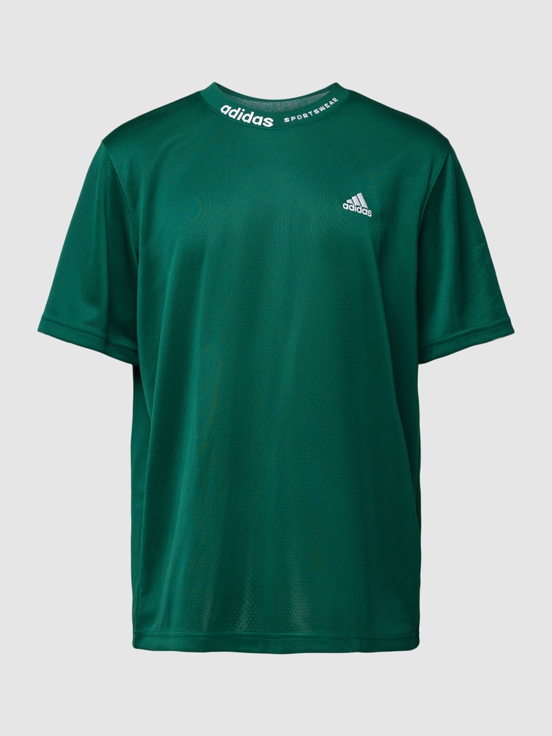 T-Shirt mit Label-Details in bottle