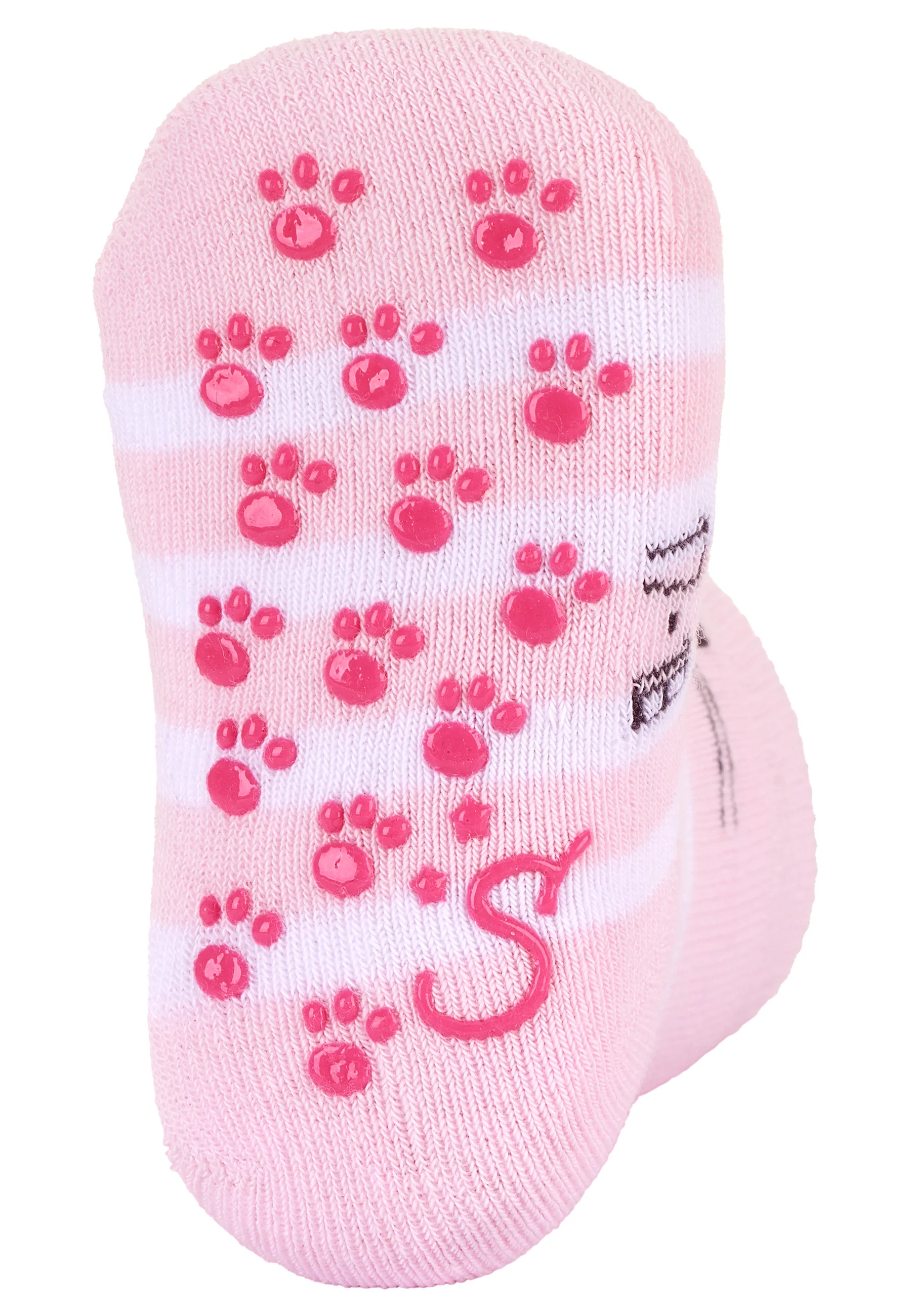 ABS-Krabbelsocken 2er-Pack Katze mit 3D-Ohren