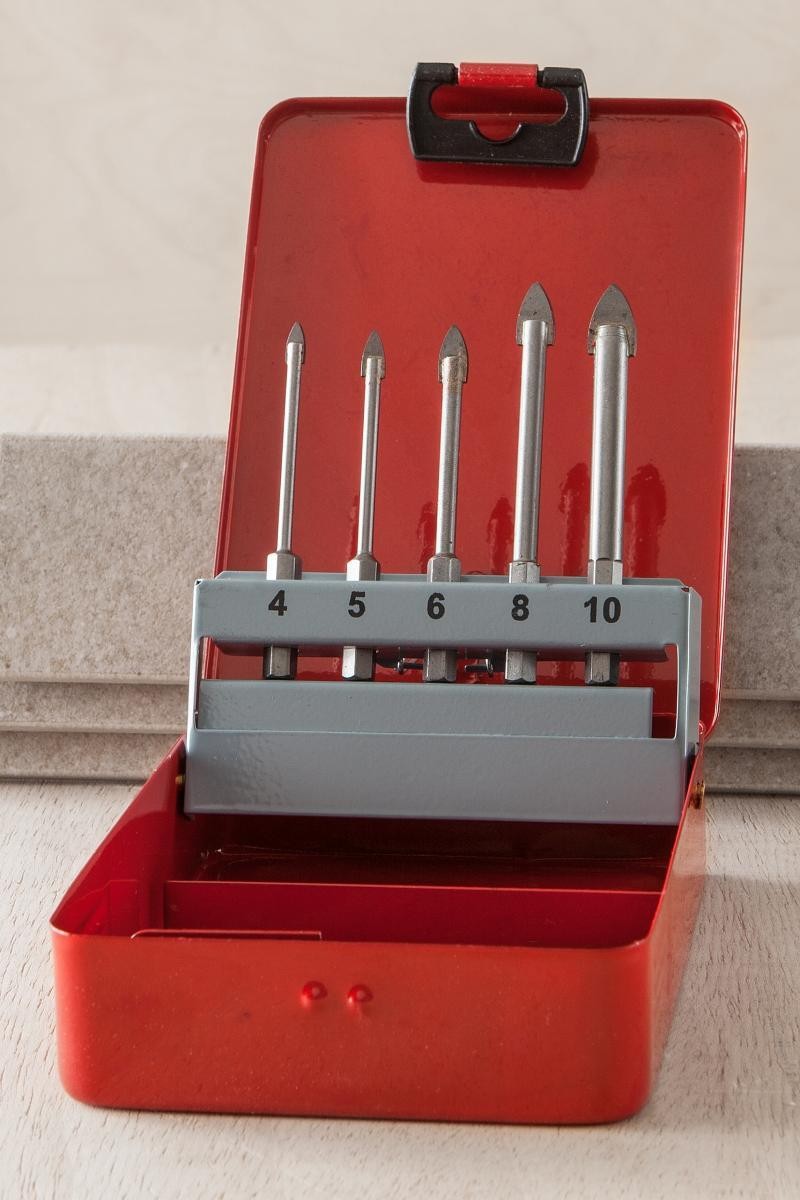 Kraft Werkzeuge Glas- /Keramik- / Fliesenbohrer 5tlg.