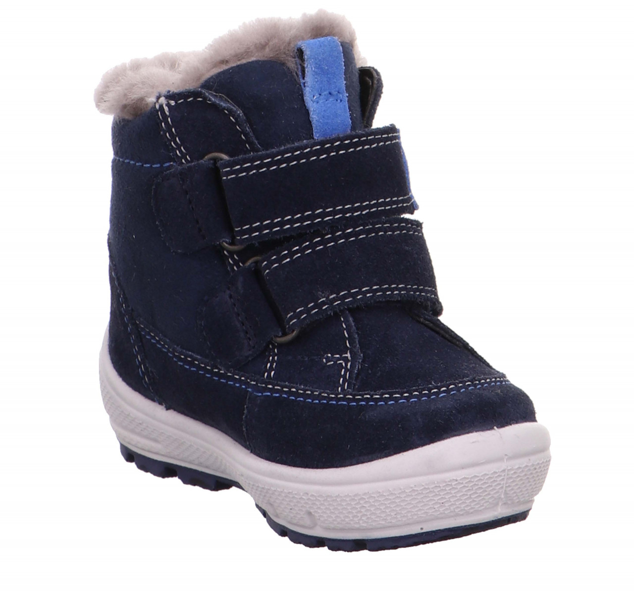GROOVY - Blau Boots mit Klettverschluss