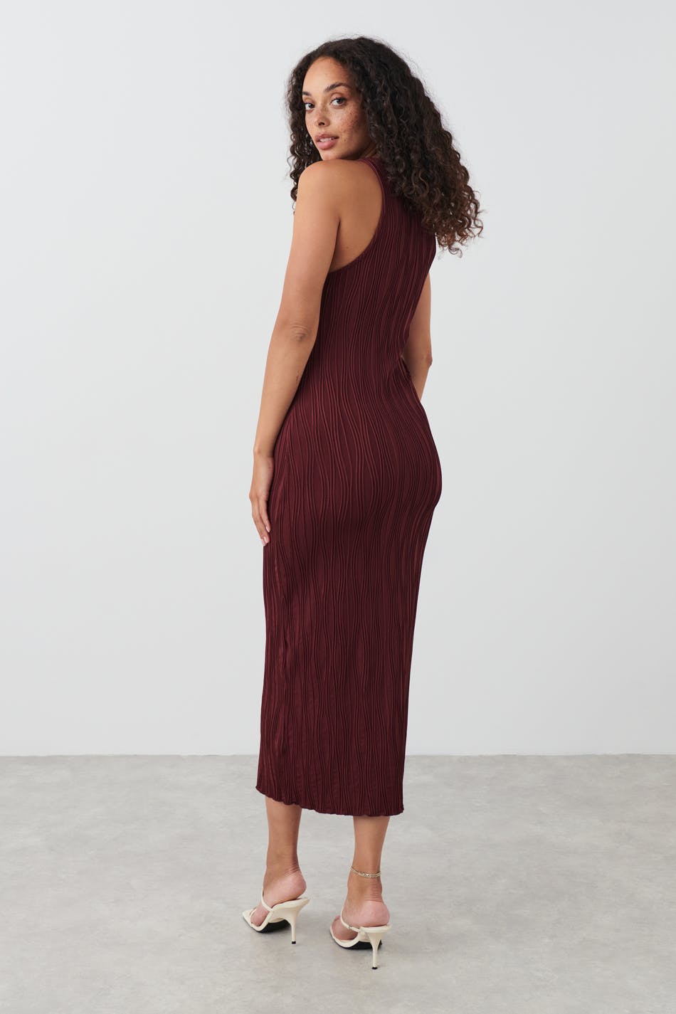 Wave midi dress