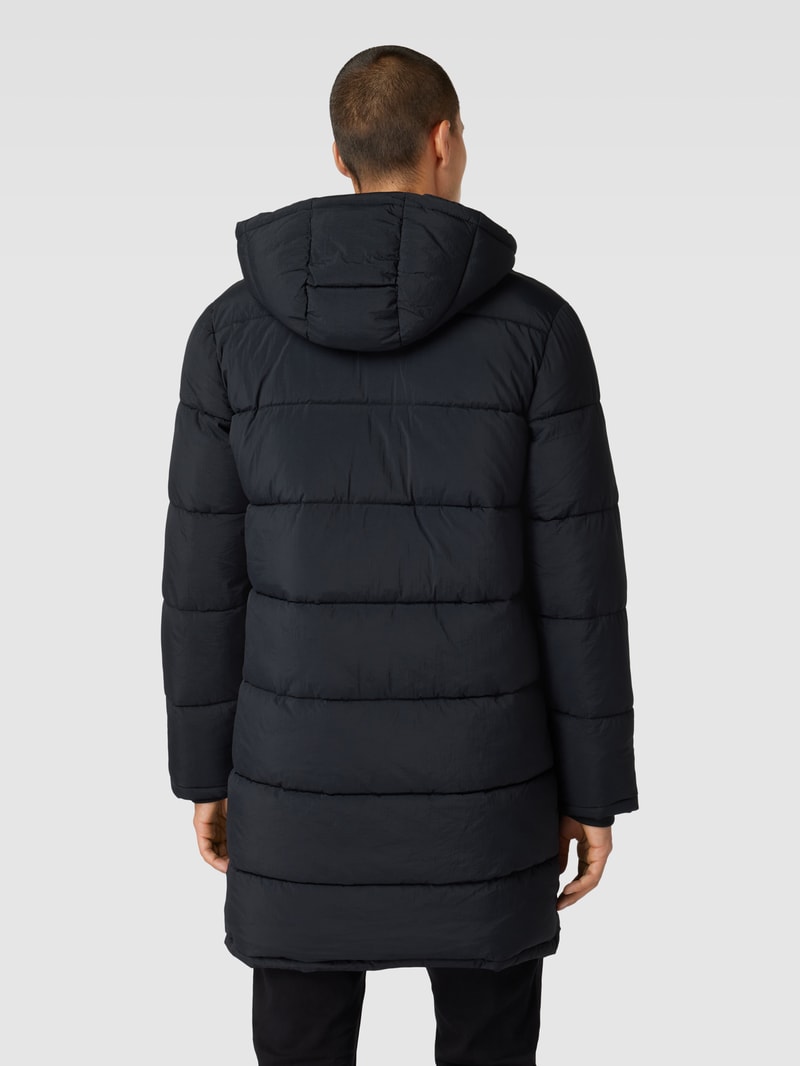 Steppmantel mit Kapuze Modell 'COOPER' in schwarz