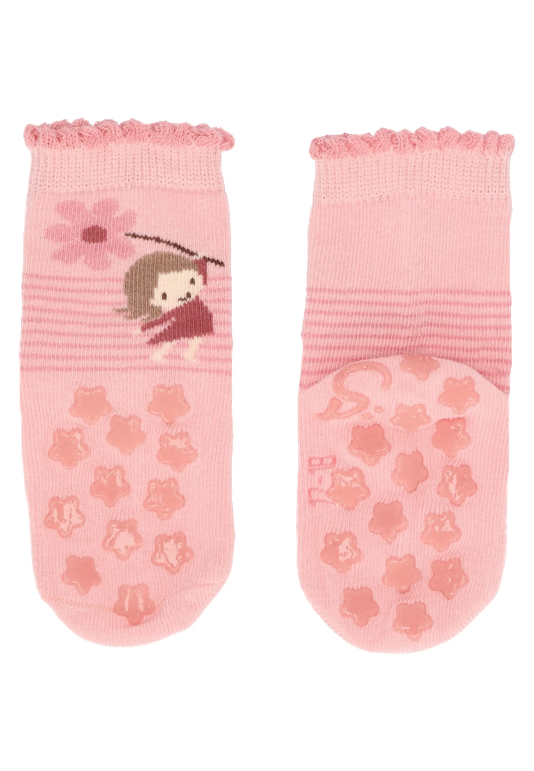 ABS Krabbelsocken im 2er Pack mit Motiv Kind