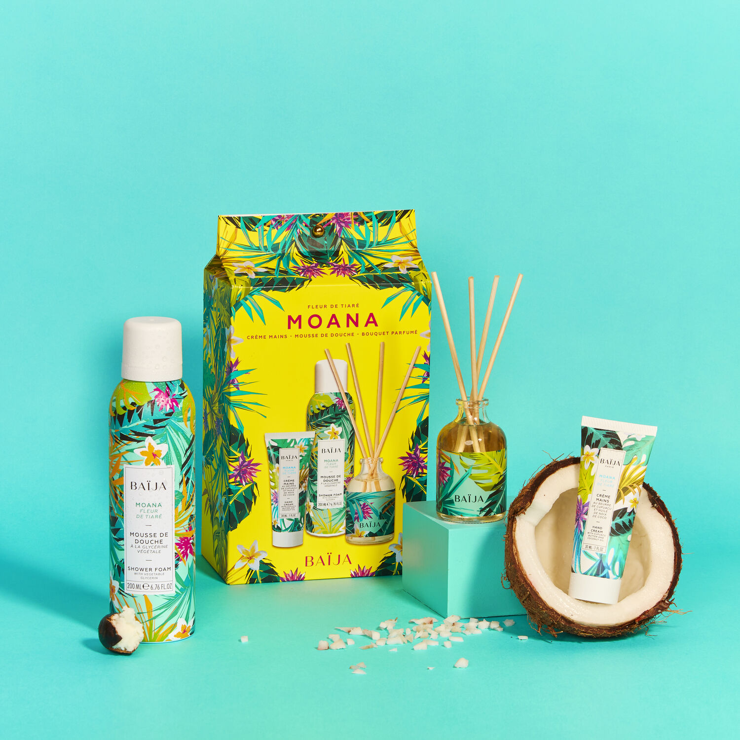 baïja Moana Coffret Mousse de Douche 200 ml + 2 Produits