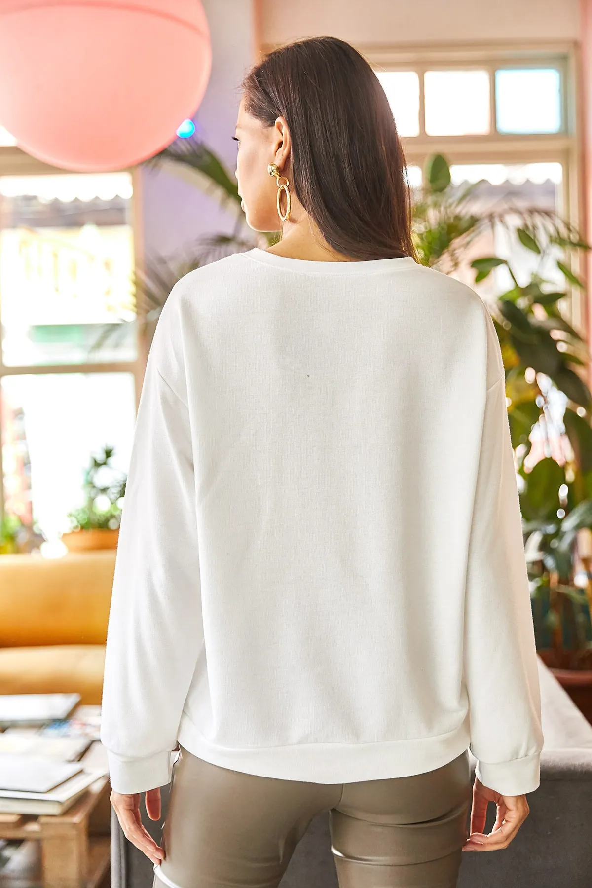 Olalook  Sweatshirt - Ecru - Oversized