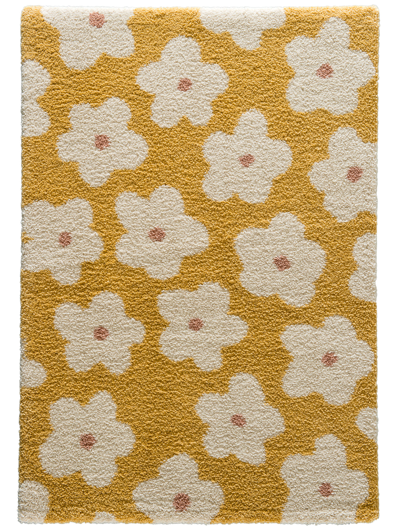 Daisy Moderner Teppich, Gelb