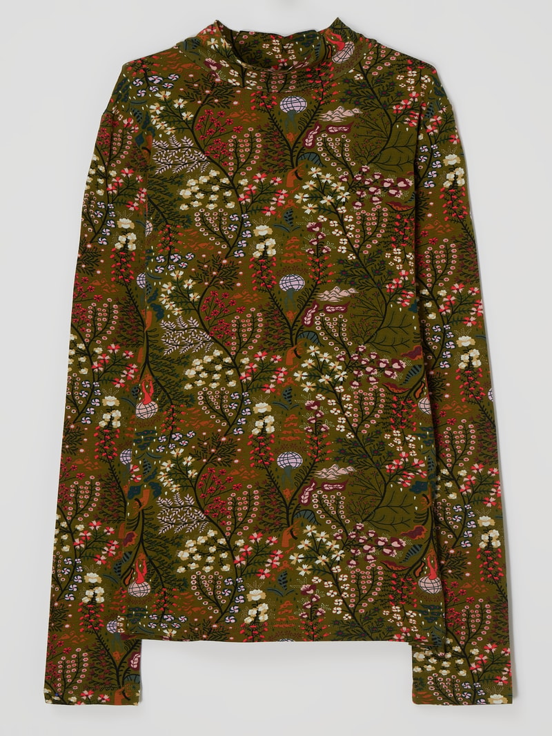 Longsleeve mit Stretch-Anteil in sand