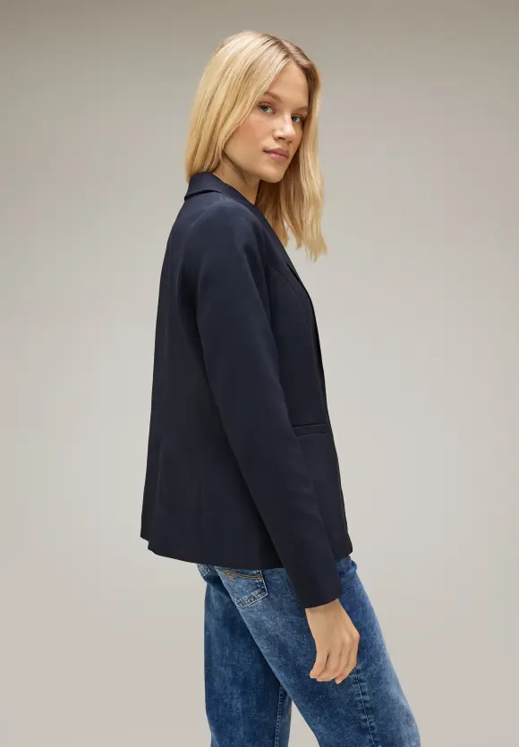 Street One Twill Blazer in Unifarbe