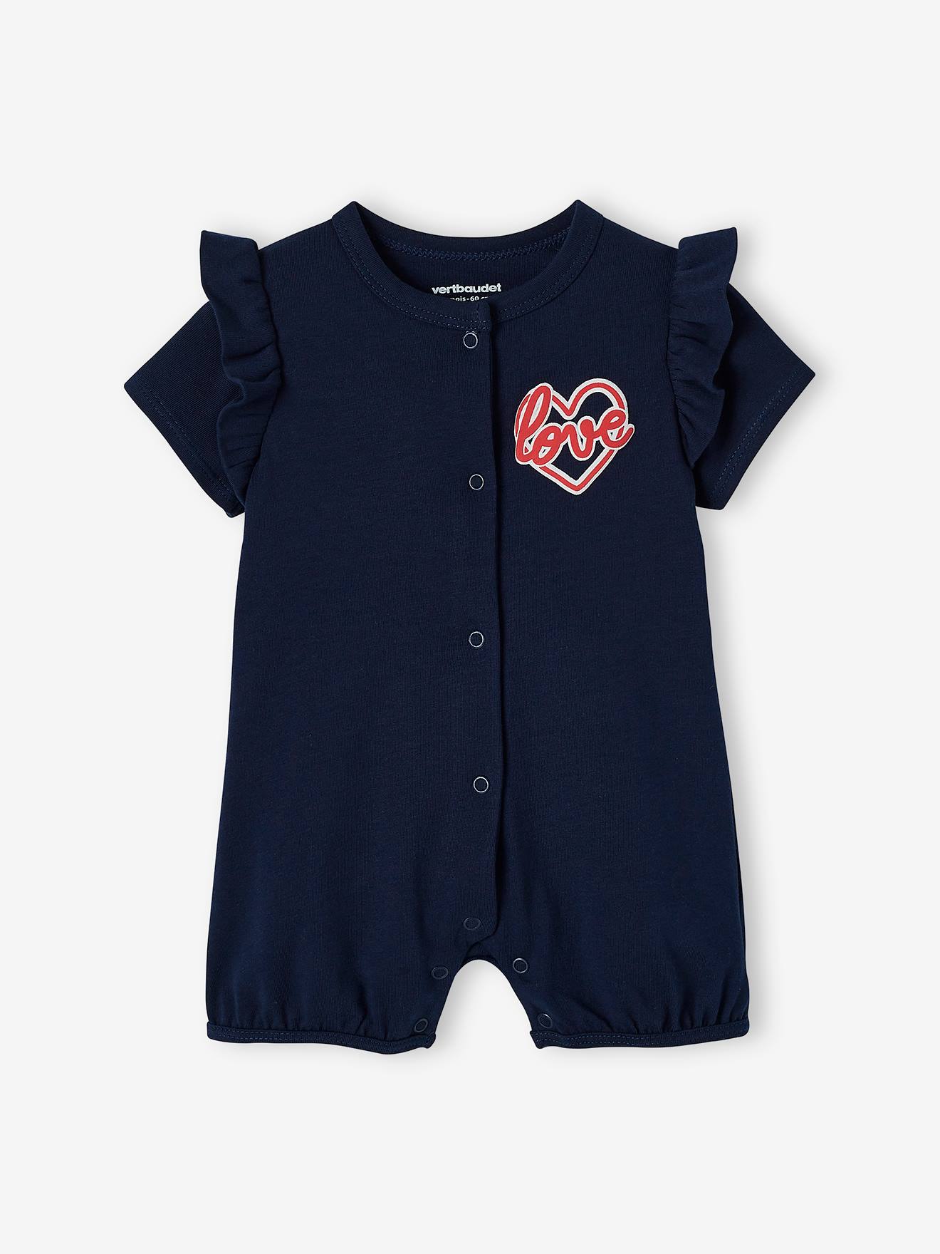 Lot de 2 pyjamas combishort bébé fille lot encre