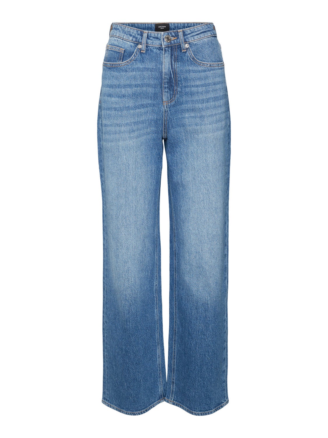 VMTESSA Hohe Taille Weit geschnitten Jeans