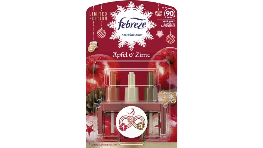 Febreze 3VOLUTION Lufterfrischer Duftstecker Nachfüllflakon Apfel-Zimt 20 ml