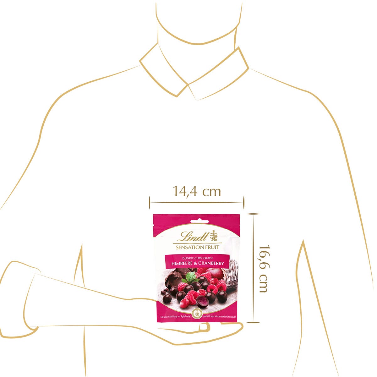 Sensation Fruit Himbeere & Cranberry, 150g