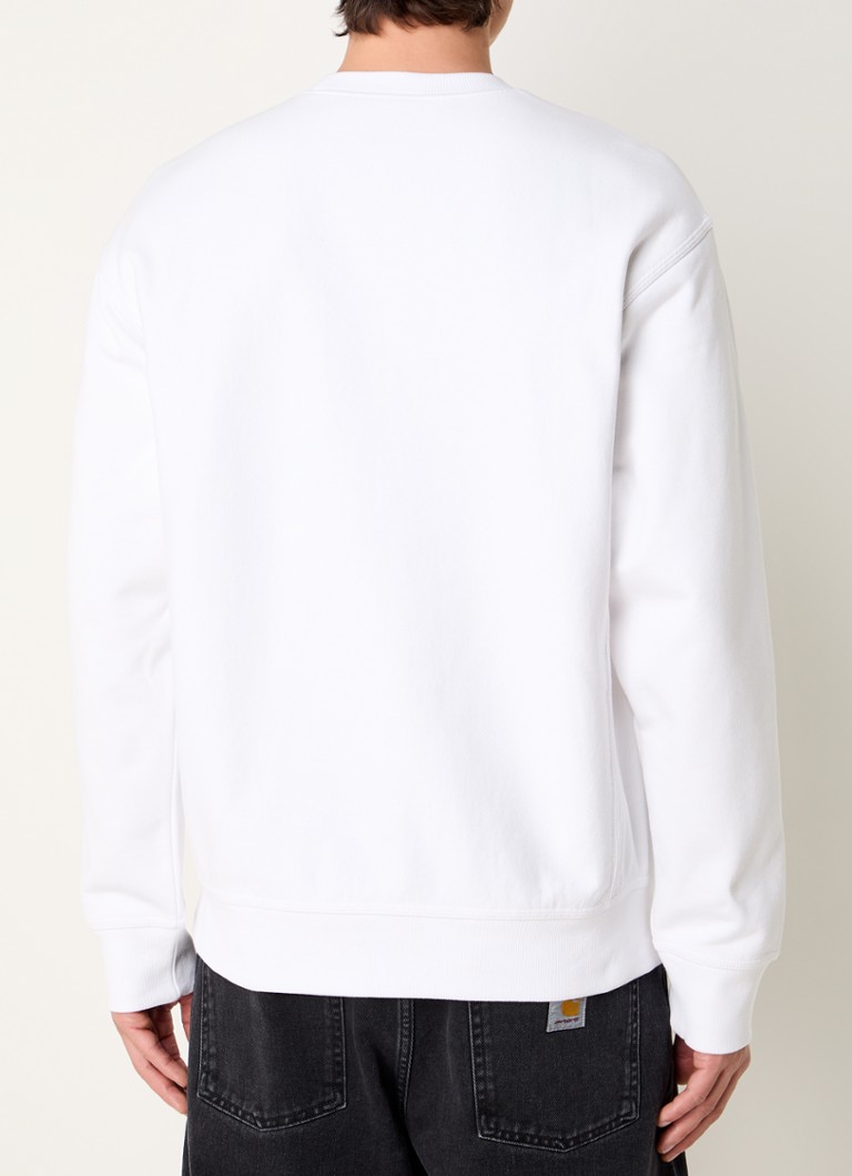 Pulover Carhartt WIP cu logo brodat american