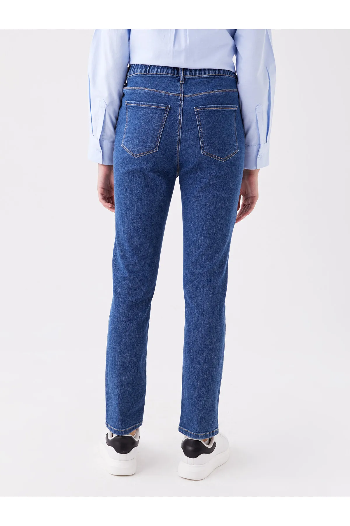 LC Waikiki  Slim Fit Damen-Jeanshose mit elastischem Bund
