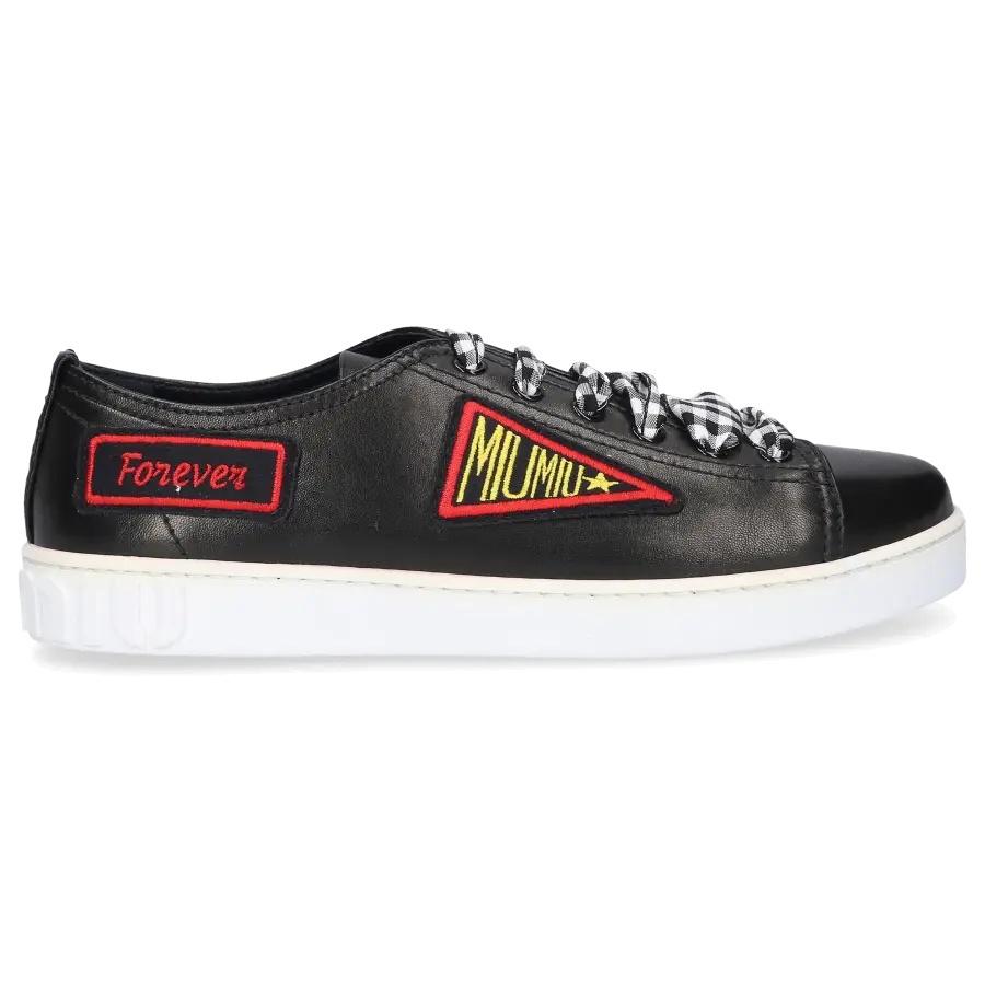 Miu Miu - Sneaker low Kalbsleder - schwarz