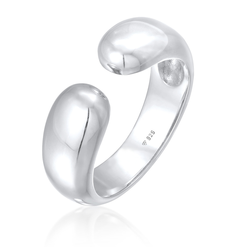 Elli Elli Bague Femmes Bande Ouverte Urban Style en argent sterling 925 Bague