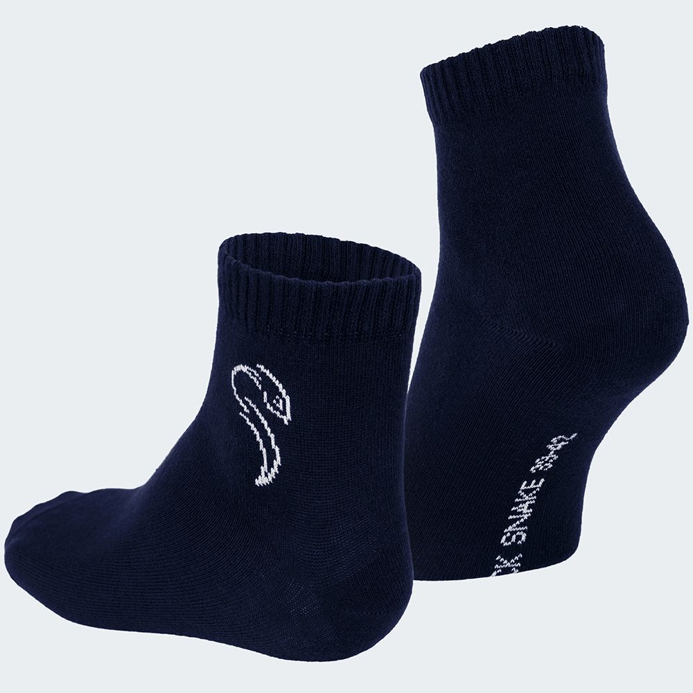 Black Snake 3-Pack Blue Pure Comfort Quarter Sneakersocken
