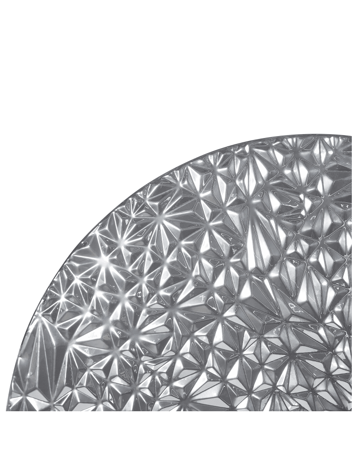 Beliani Wandobjekt MOSCAVIDE in Silber - (W) 60 x (H) 60 x (L) 1 cm günstig kaufen onesize