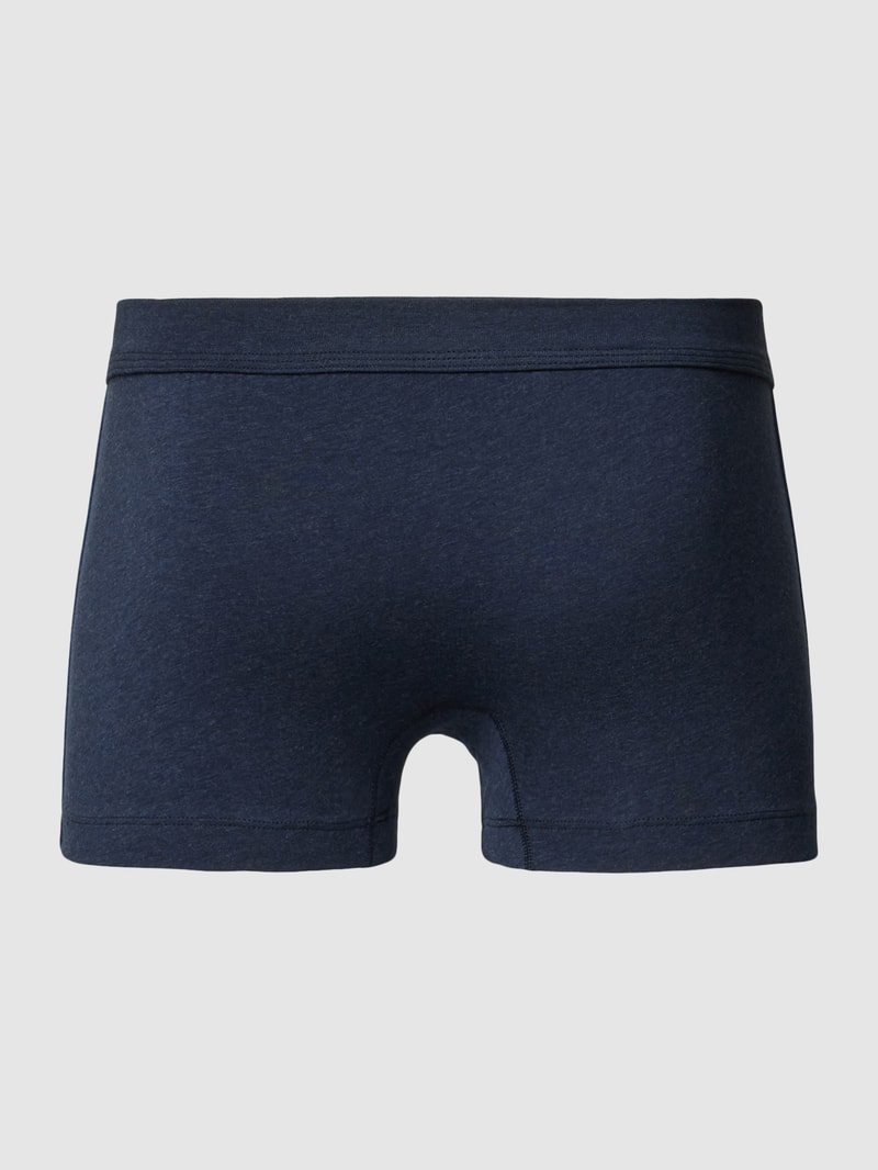Trunks in melierter Optik in marineblau meliert