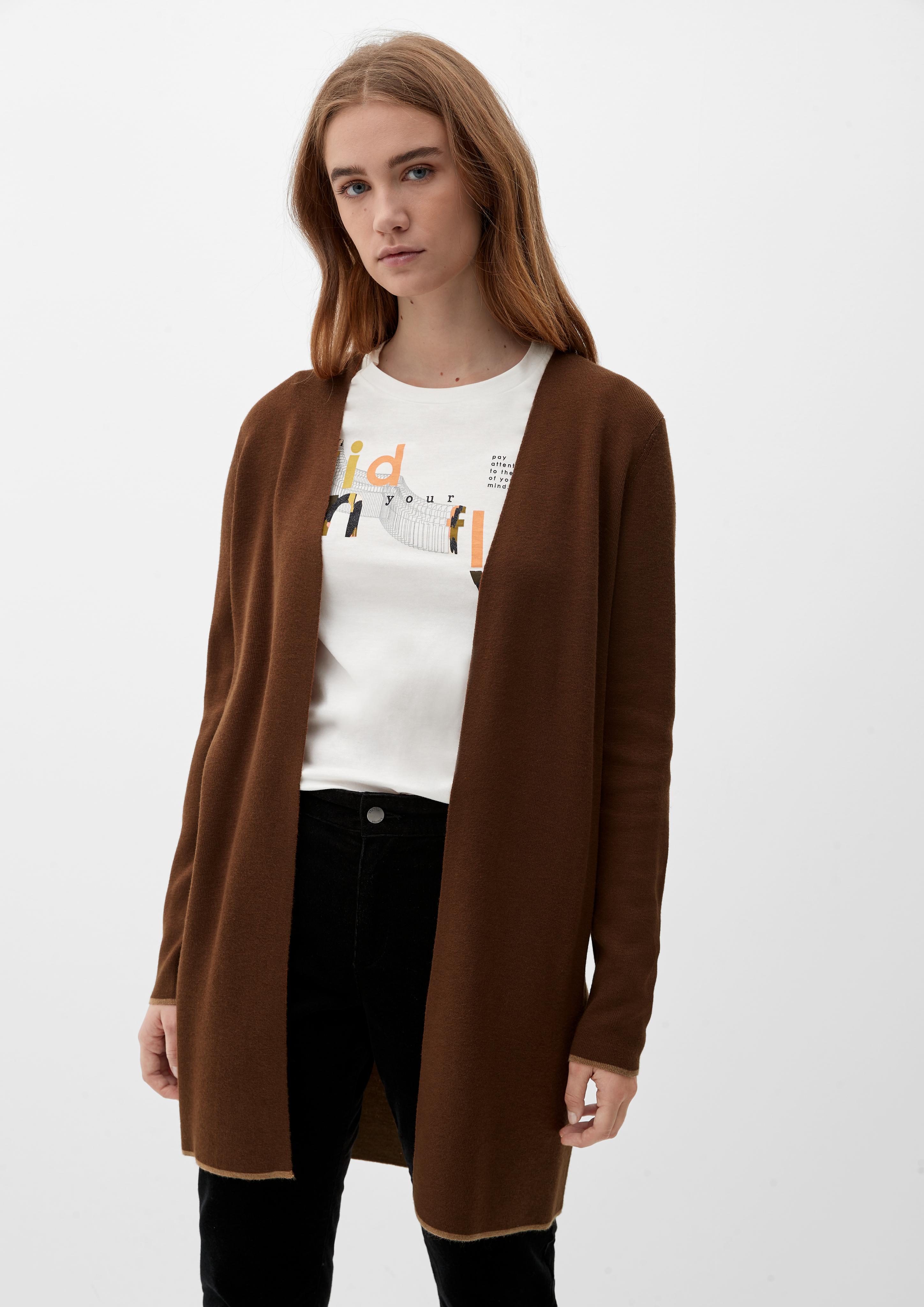 Langer Double Face-Cardigan  2121682-8764