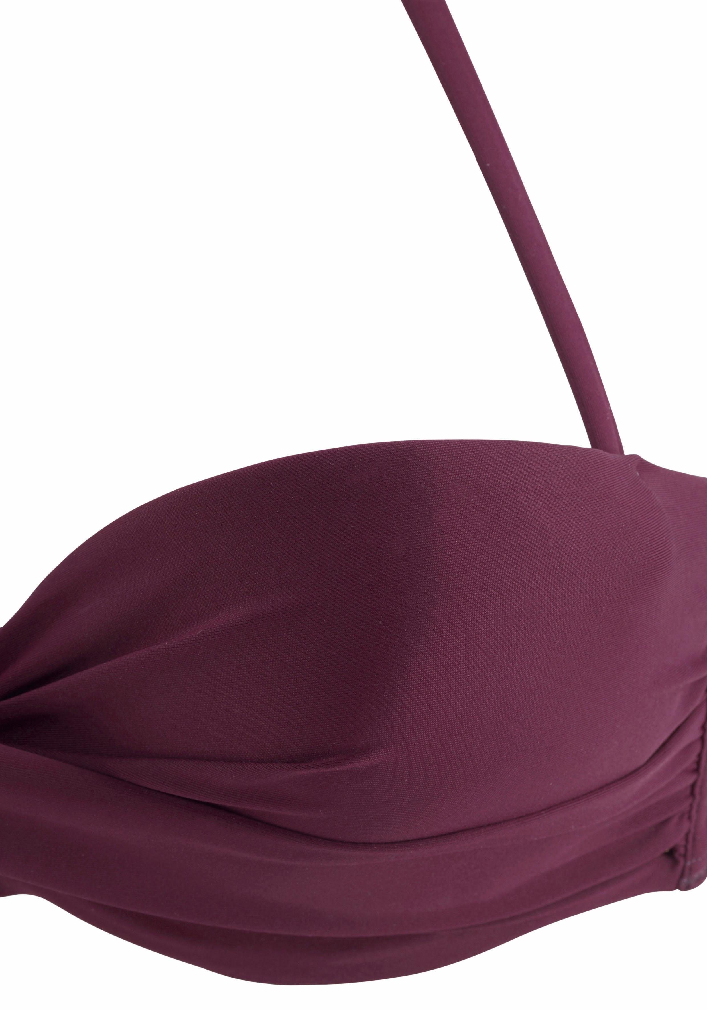 LASCANA Bandeau-Bikini-Top Italy, mit seitlichen Stäbchen