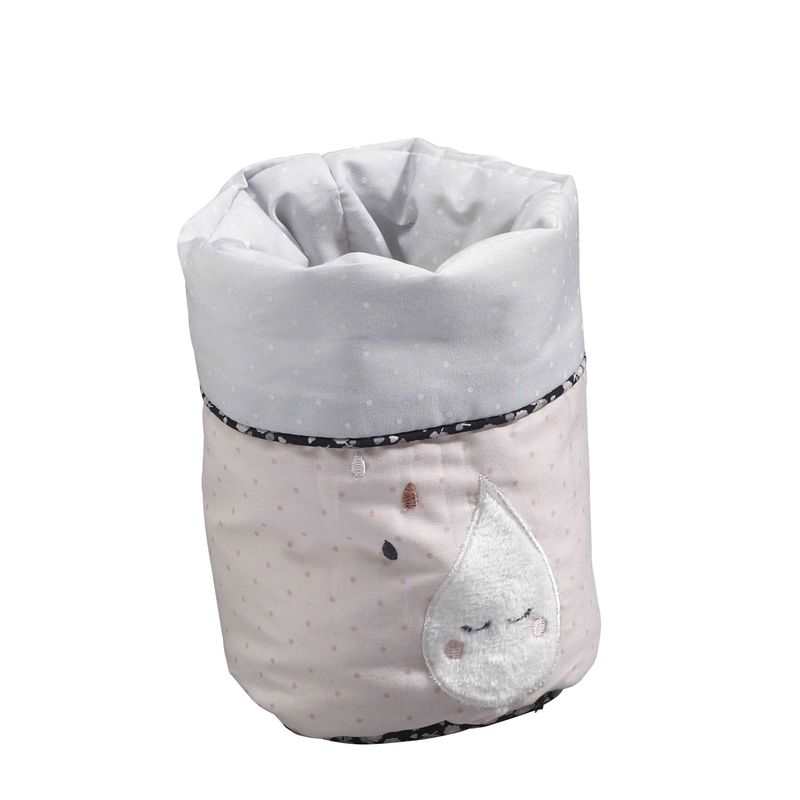 Lot de 3 panières gigognes en tissu Miss fleur de lune