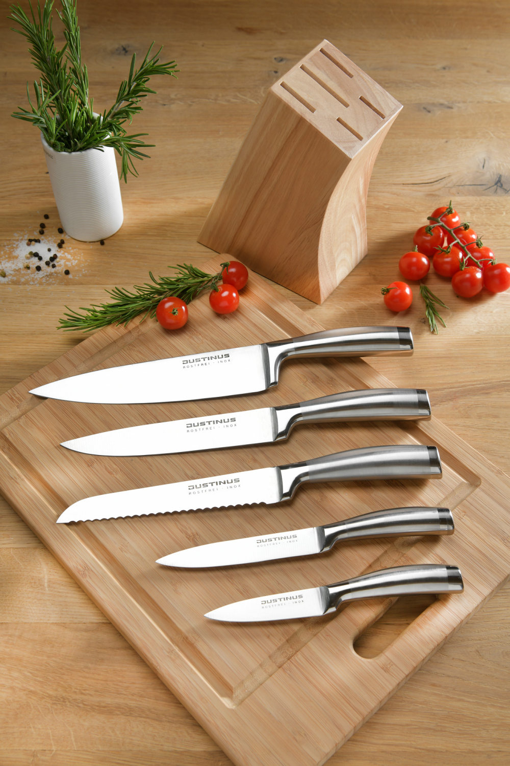Messerblock-Set SteelArt 6-teilig