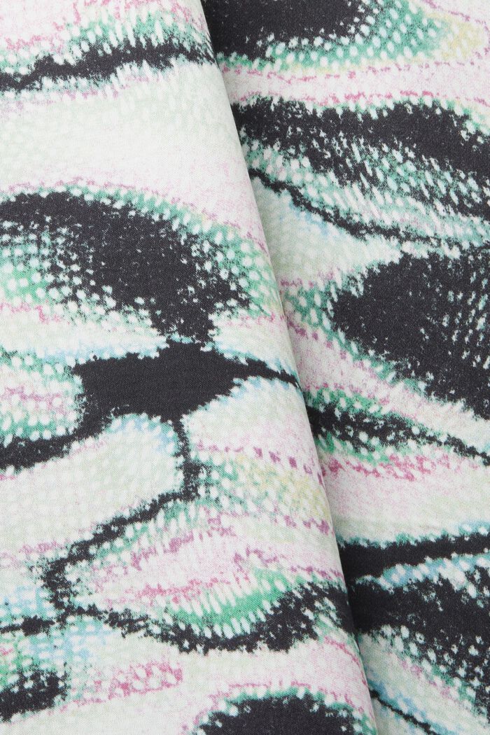 Satinrock mit Allover-Print