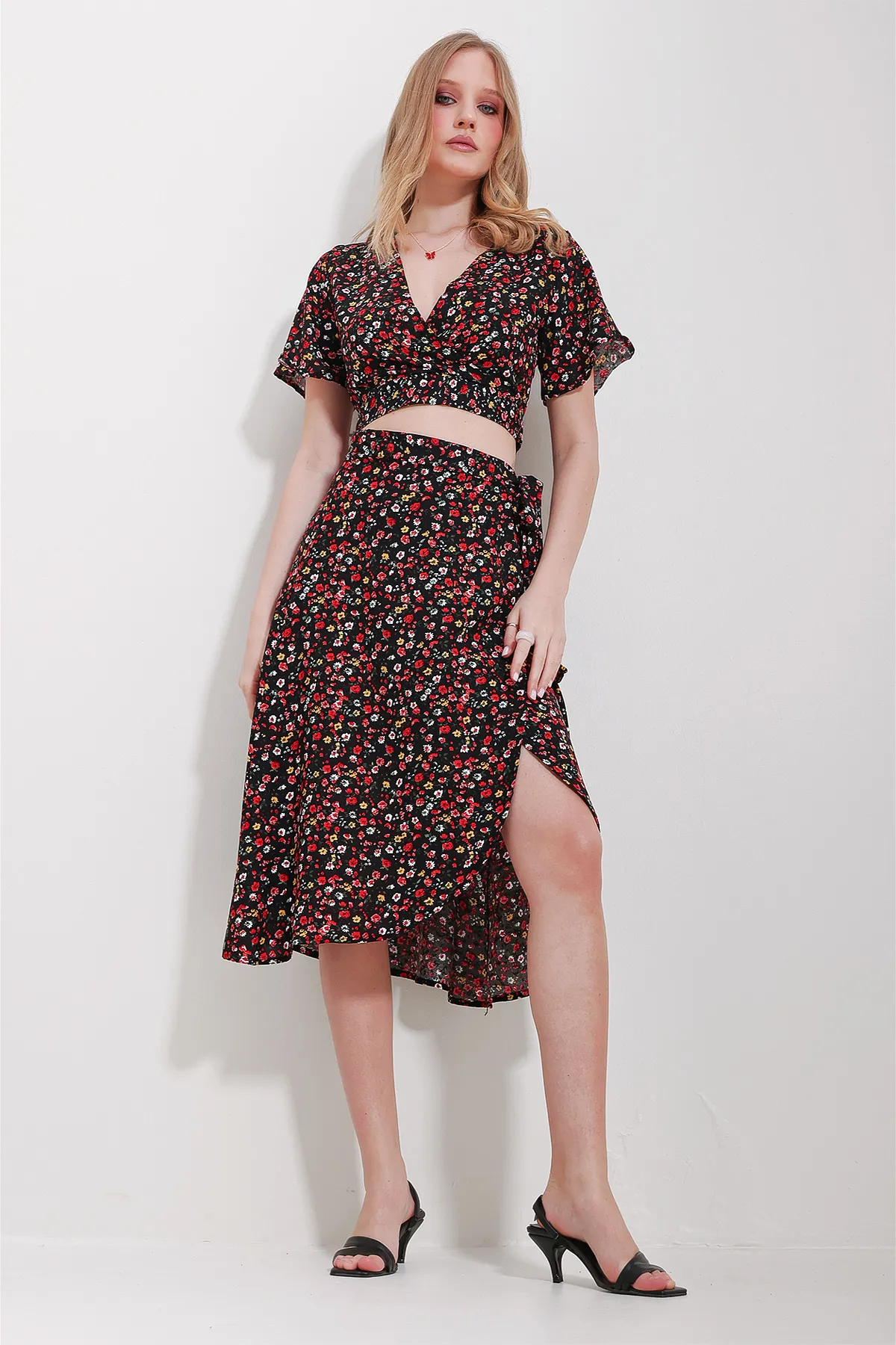 Trend Alaçatı Stili  Zweiteiler - Schwarz - Regular Fit