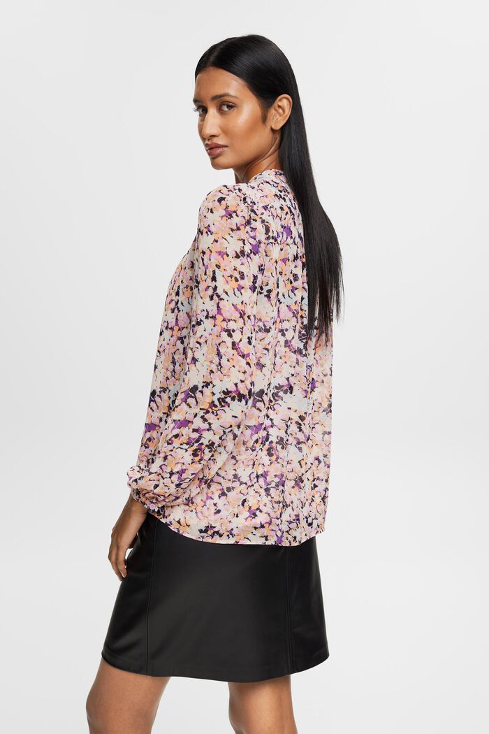 Chiffonbluse mit Muster