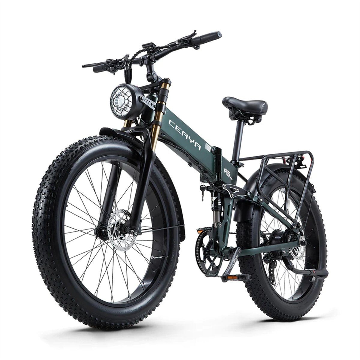 Fangqi E-Bike 26zoll E-Mountainbike,SHIMANO 8 Gang,48V/20AH,Bluetooth, Heckmotor, 960 Wh Nabendynamo, (Faltbares All-Terrain-Mountain-E-Bike), Farbinstrument, Bluetooth, Ladeloch