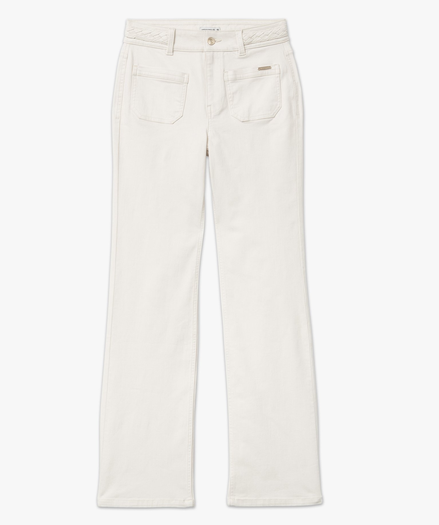 Jean large avec ceinture fantaisie femme - LuluCastagnette camel | GEMO