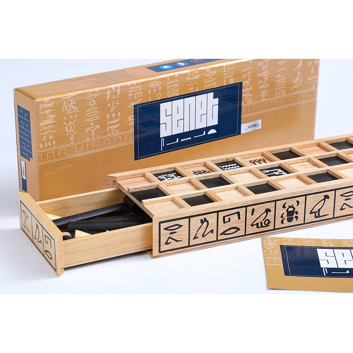 Senet - Das Brettspiel der Pharaonen, ein ägyptisches Würfelspiel aus Holz