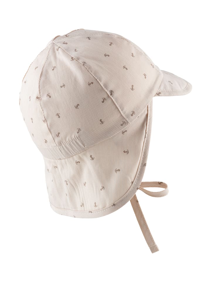 Sterntaler Schirmmütze mit Nackenschutz Anker in beige günstig kaufen
