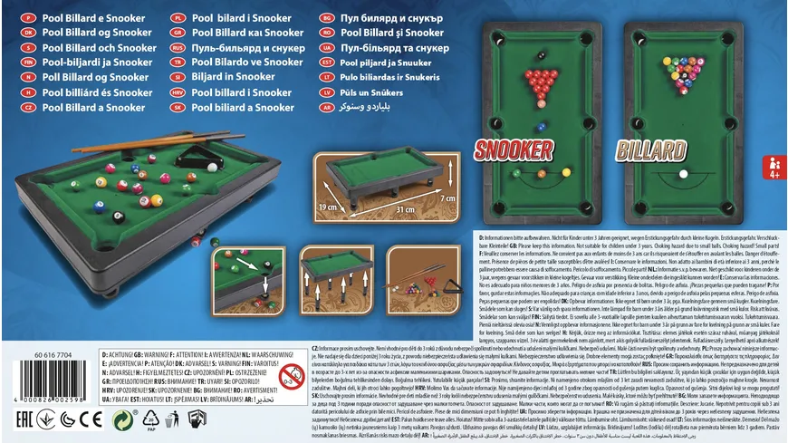 Noris Spiele - Pool Billard und Snooker
