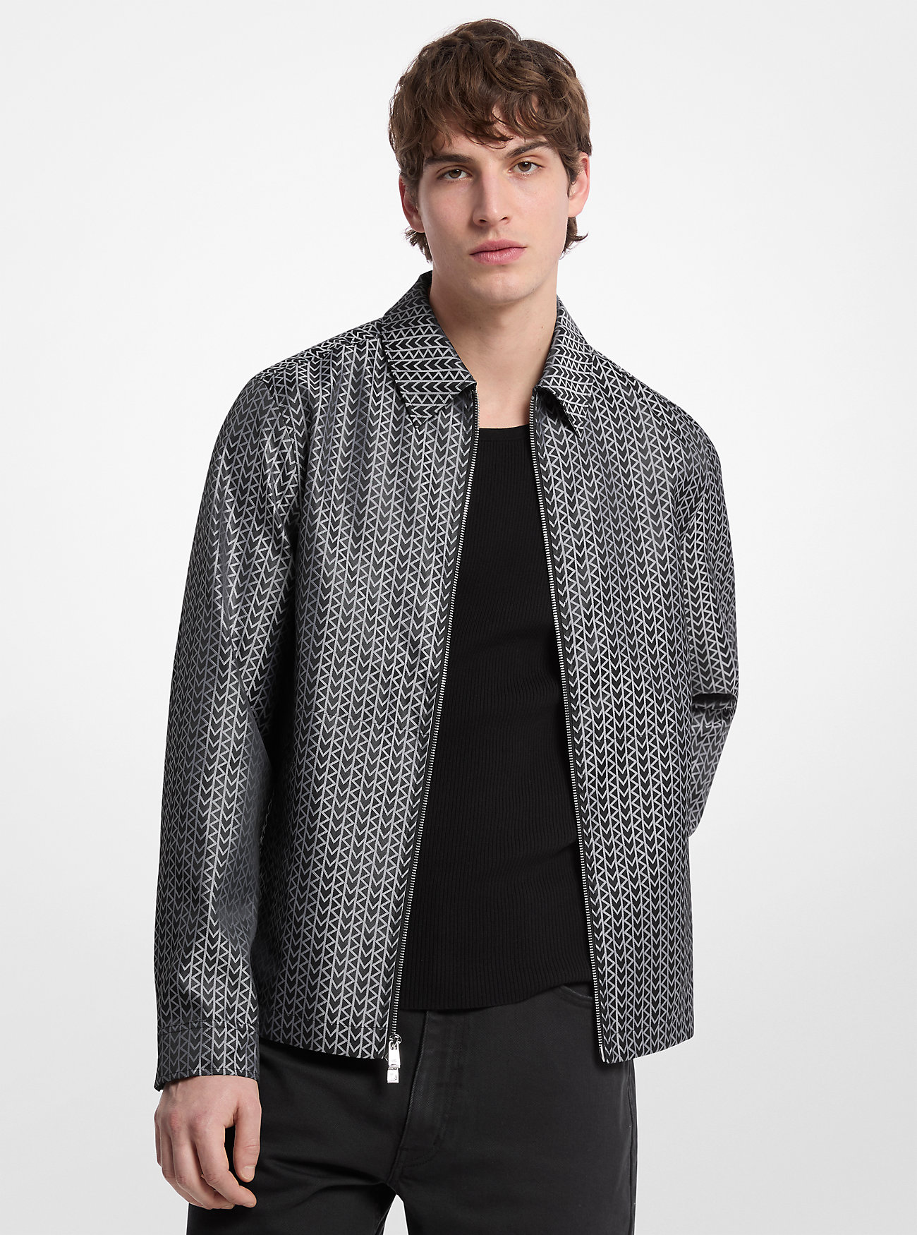 MK2000 Logo Jacquard Jacket - CONCRETE