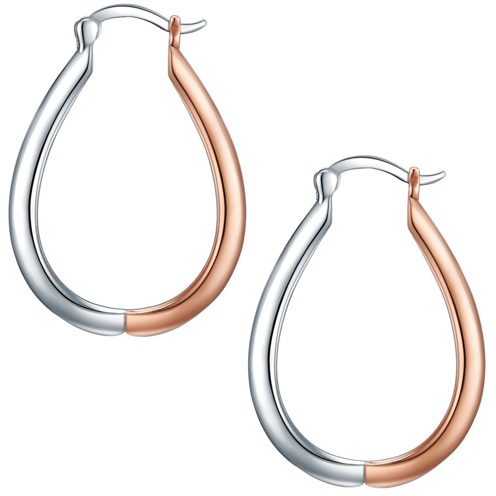 Rafaela Donata Créoles en argent Argent sterling en Argent Boucles d'oreilles