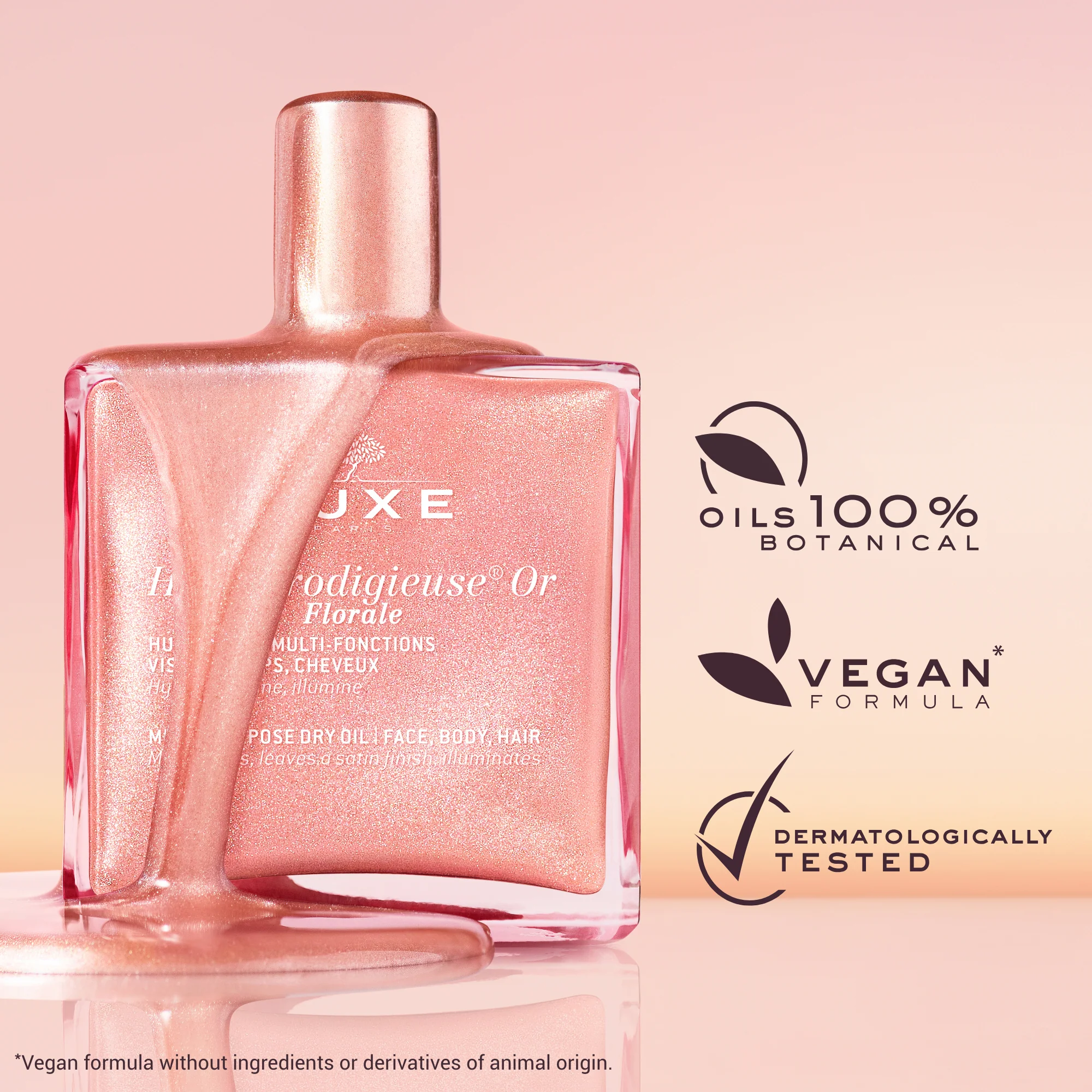 Huile Prodigieuse Or Florale Hydrating Oil - Illuminating Body Oil, Body Oil, Illuminating Face Oil, Styling & Finishing Hair Oil