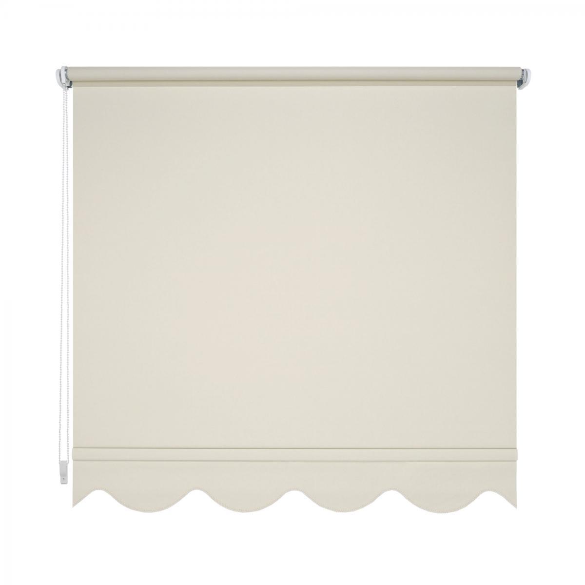Bella Casa Seitenzugrollo Kettenzugrollo Volantrollo Rollo Klassik lichtdurchlässig 62 x 180 cm beige für Fenster
