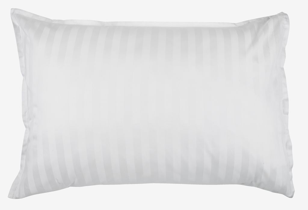 Taie d'oreiller NELL en satin doré NELL 70x100 blanche