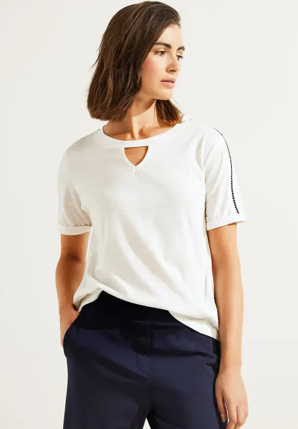 CECIL Stickerei Halbarm Shirt