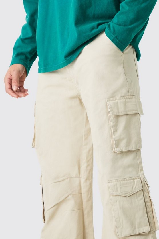 Lockere Hose mit Cargo-Taschen