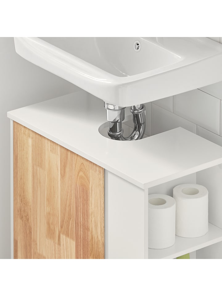 SoBuy Waschbeckenunterschrank in Weiß - (B)60 x (H)60 x (T)29cm günstig kaufen onesize