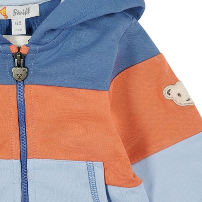 Sweatjacke, mittelblau für Jungs