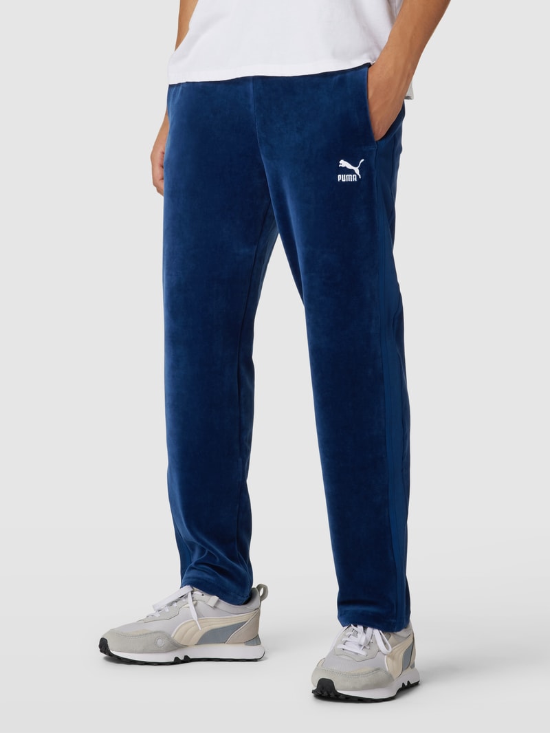 Sweatpants mit elastischem Bund in royalblau