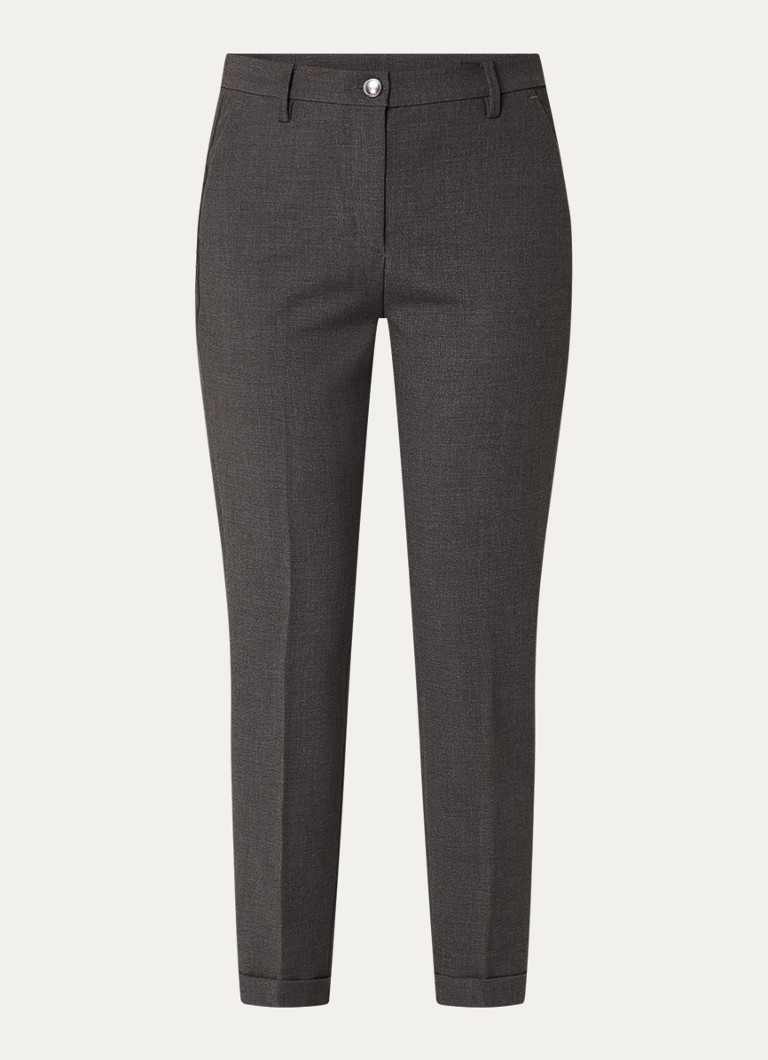 MAC Jeans Korkeavyötäröiset, kapenevat crop-chinot sivutaskuilla