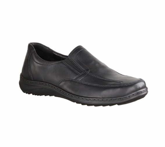 WALDLÄUFER Komfort Slipper schwarz