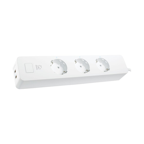 3-fach Steckdosenleiste mit 2 x USB