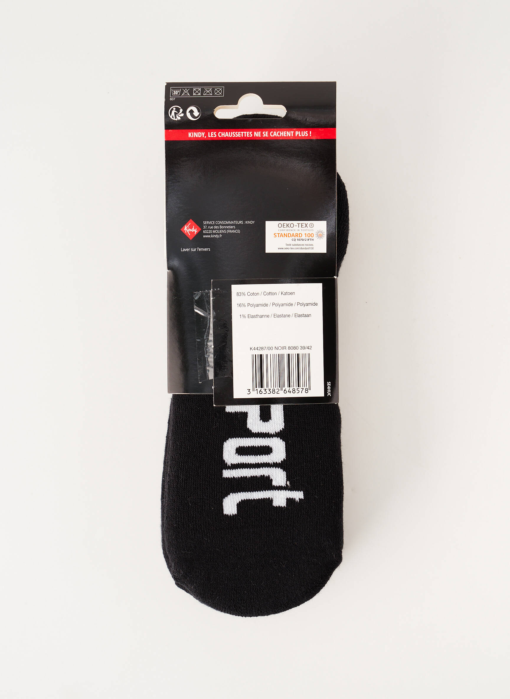 Kindy Chaussette Femme couleur noir