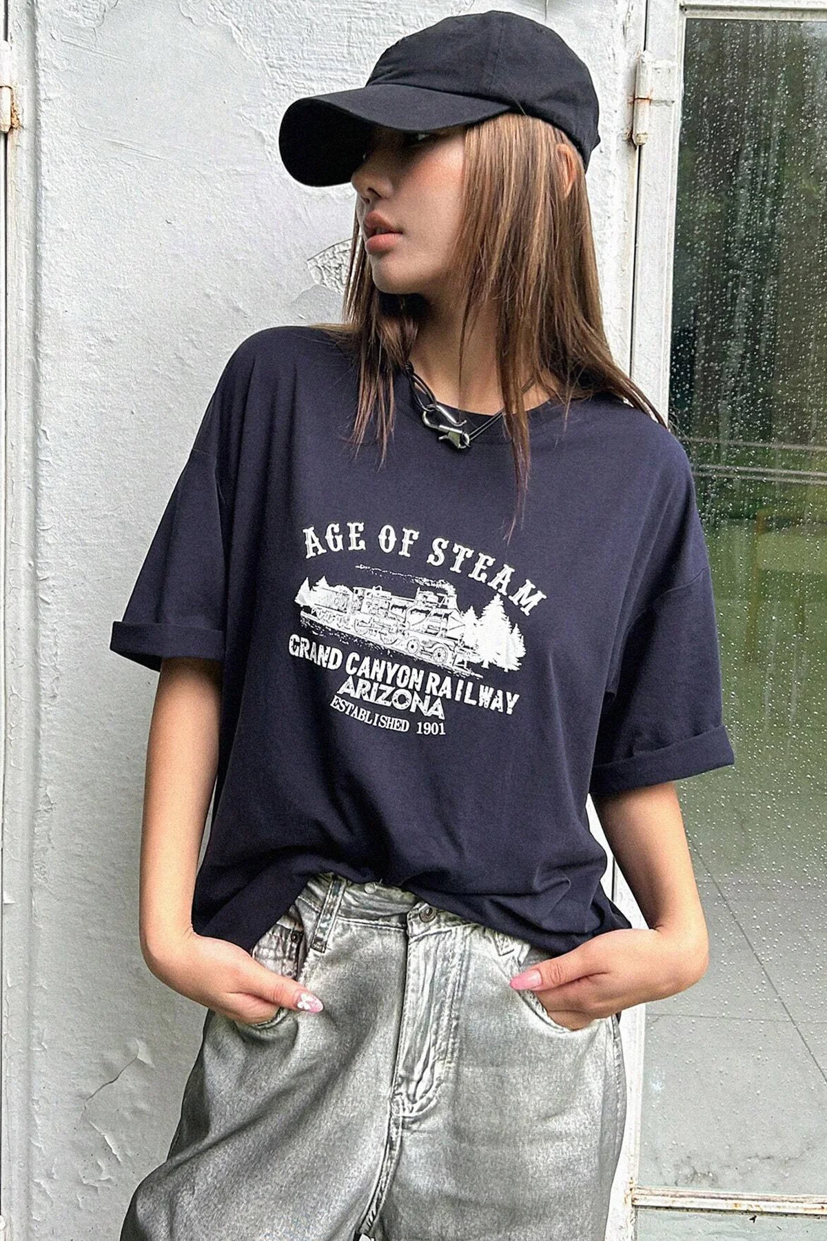 uyguntarz  T-Shirt - Dunkelblau - Regular Fit